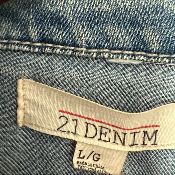 Forever 21 Denim Sky Blue Jeans size L - Picture 4 of 9